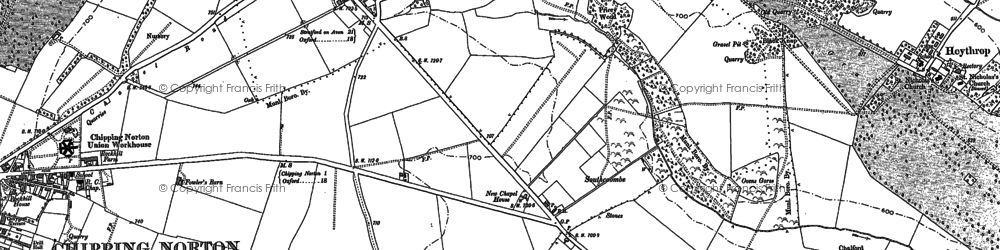 Old map of Southcombe in 1898