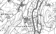 Old Map of Southease, 1898