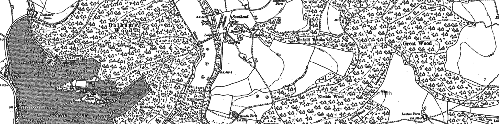 Old map of Southend in 1897