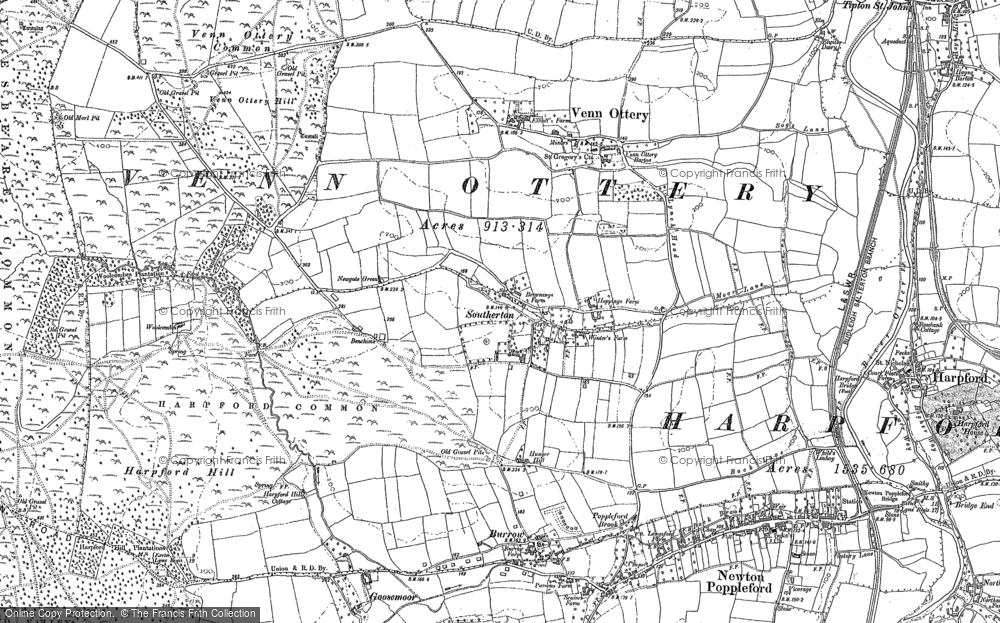 Old Map of Southerton, 1888 in 1888