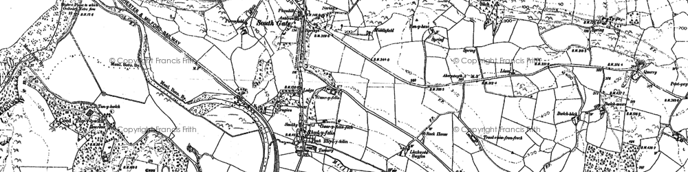 Old map of Bâch-y-rhew in 1904