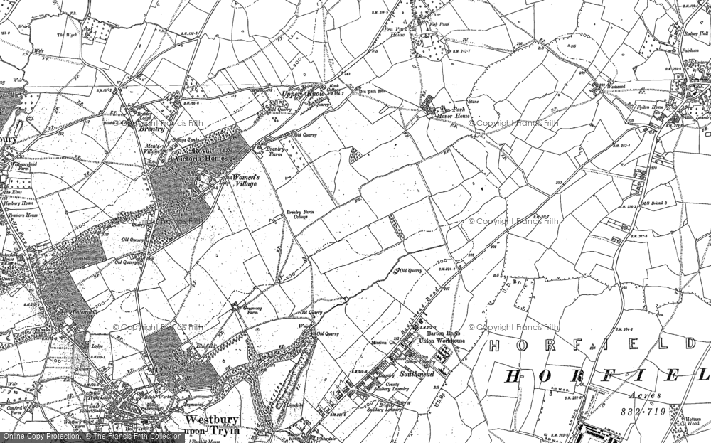 Old Map of Southmead, 1881 - 1901 in 1881