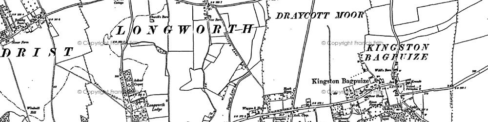 Old map of Southmoor in 1898