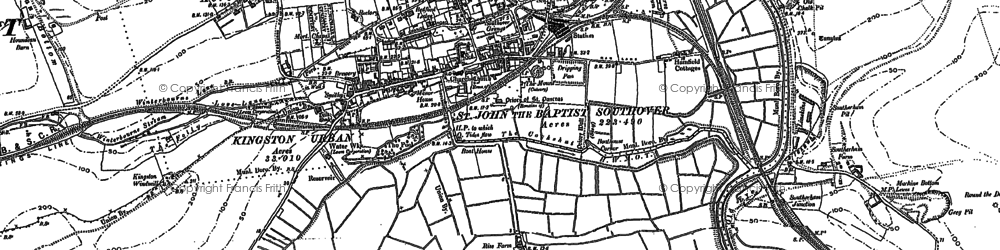 Old map of Brooks, The in 1898