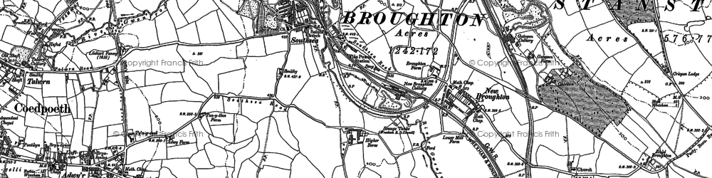 Old map of Southsea in 1898