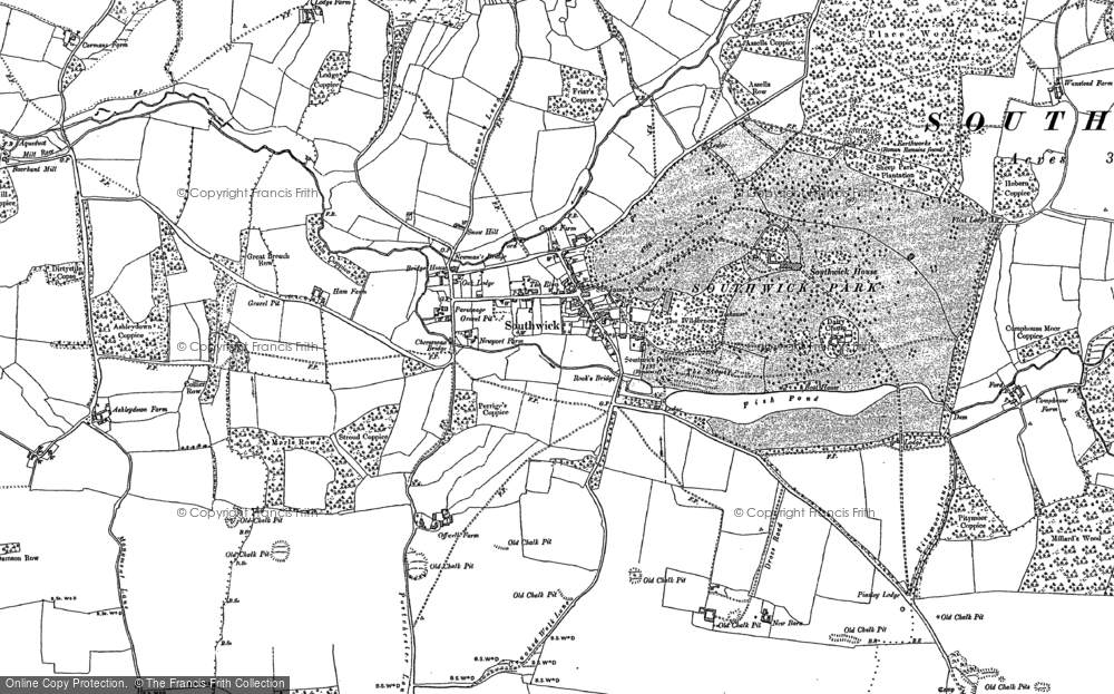 Old Map of Southwick, 1895 in 1895