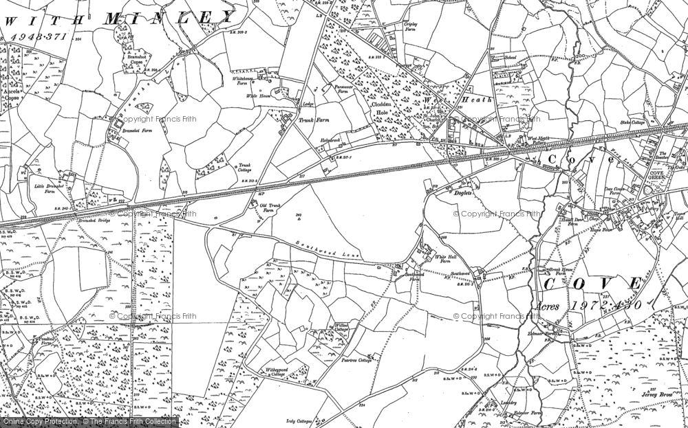 Old Map of Southwood, 1909 in 1909