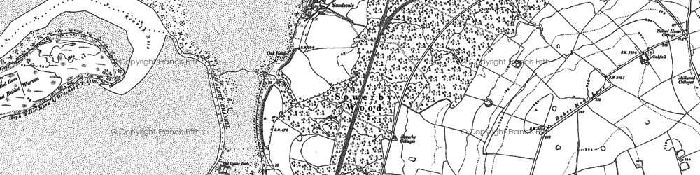 Old map of Sowerby Cotts in 1931