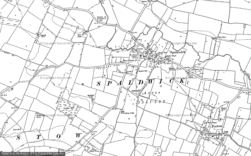 Old Map of Spaldwick, 1887 - 1900 in 1887