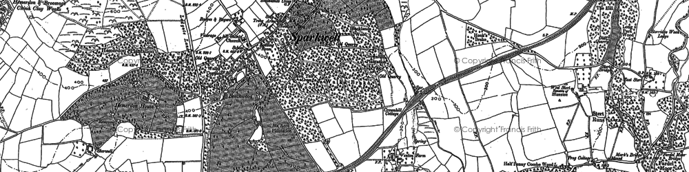 Old map of Dartmoor Zoological Park in 1886