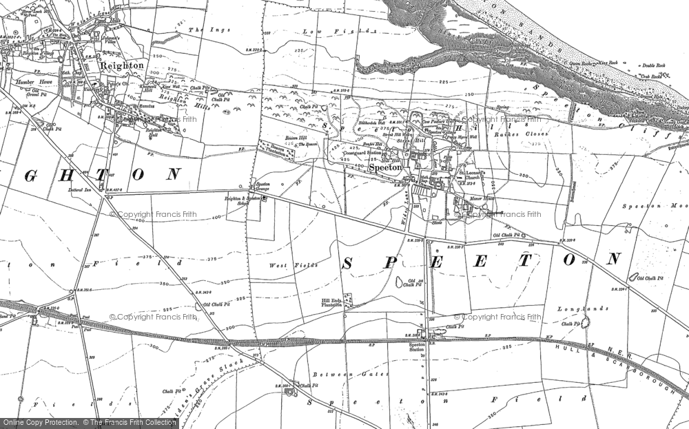 Old Map of Speeton, 1888 - 1909 in 1888
