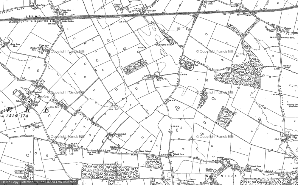 Old Map of Speke, 1904 - 1905 in 1904