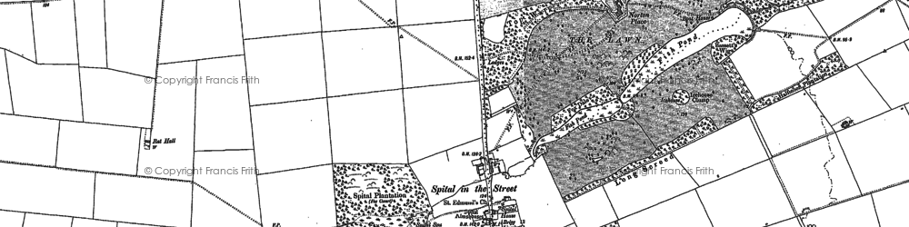 Old map of Norton Place in 1885