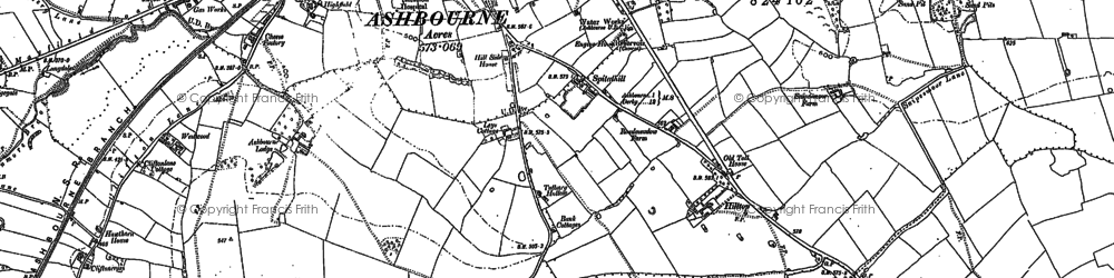 Old map of Spitalhill in 1880