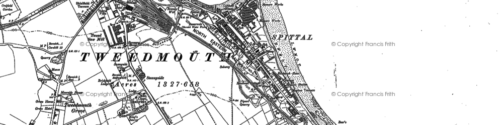 Old map of Bear's Head in 1897