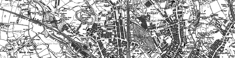 Old map of Marylebone in 1892