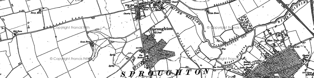 Old map of Abbey Oaks in 1880