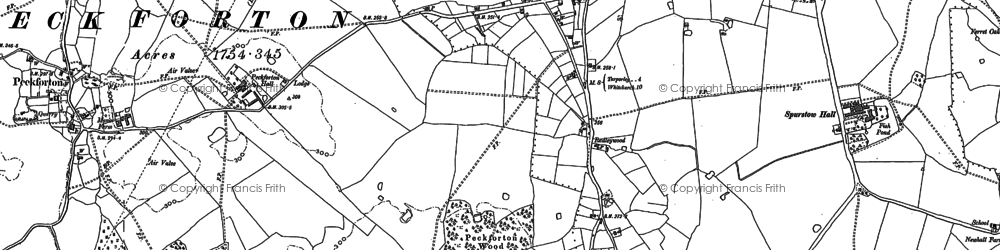 Old map of Spurstow in 1897