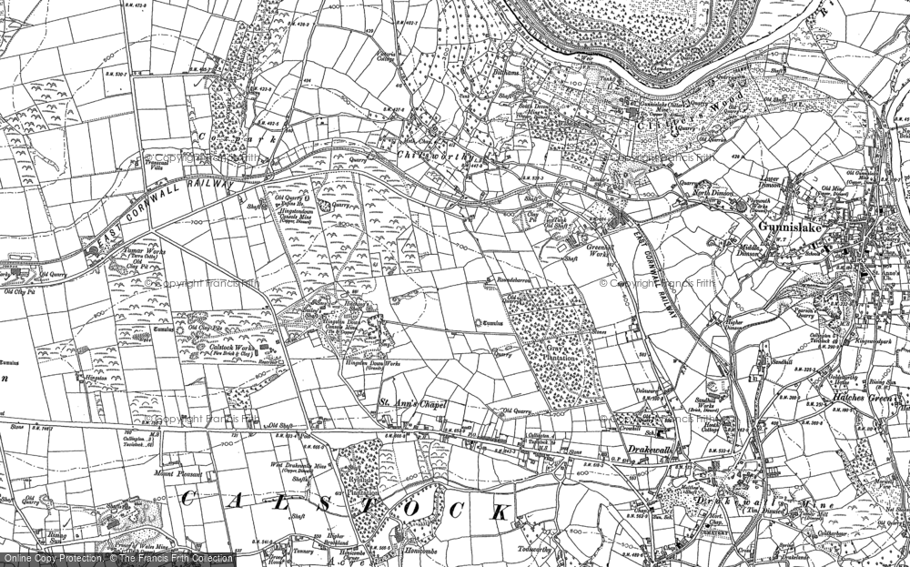 Old Map of St Ann's Chapel, 1905 in 1905