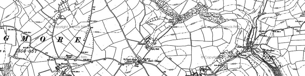 Old map of St Ann's Chapel in 1905
