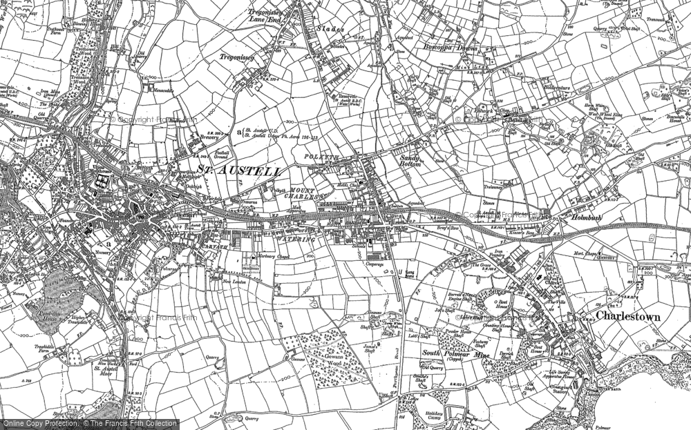 Old Map of St Austell, 1881 - 1906 in 1881
