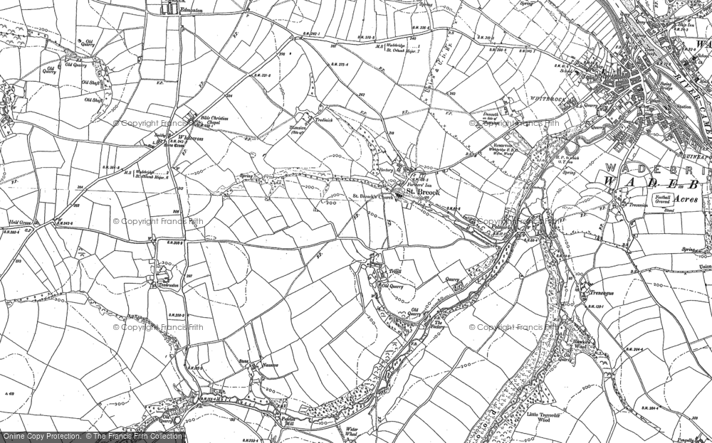 Old Map of St Breock, 1880 in 1880