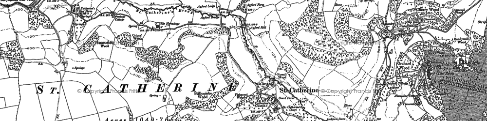 Old map of St Catherine in 1902