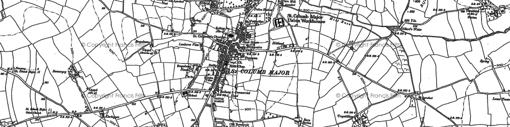 Old map of Bosworgey in 1880
