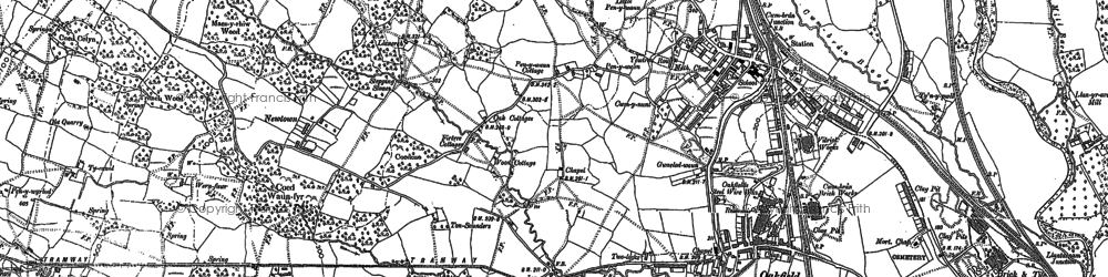Old map of St Dials in 1899