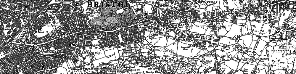 Old map of St George in 1881