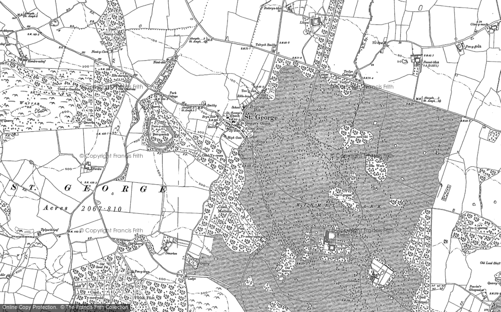 Old Map of St George, 1898 - 1911 in 1898