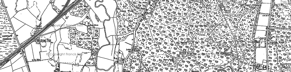 Old map of St George's Hill in 1895