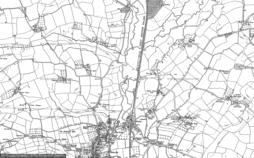 Old Map of St George's Well, 1887 in 1887
