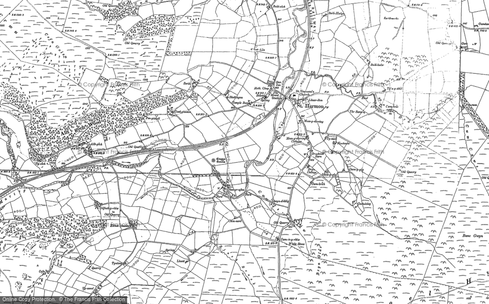 Old Map of Historic Map covering Baileyhaulwen in 1887