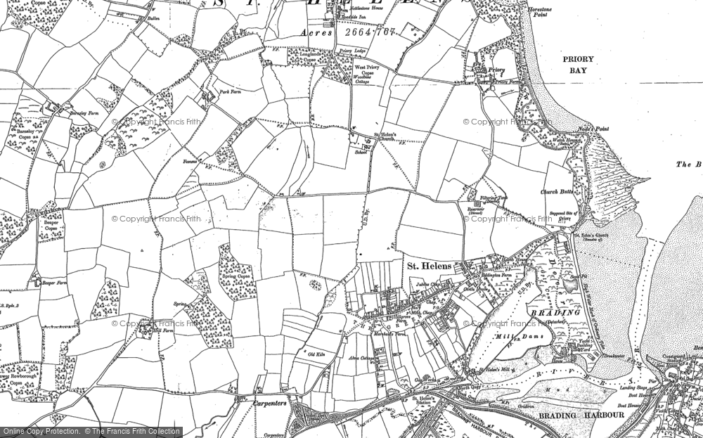 Old Map of St Helens, 1907 in 1907