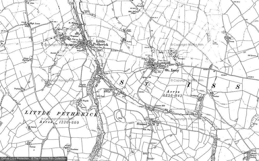Old Map of Historic Map covering Blable Ho in 1880