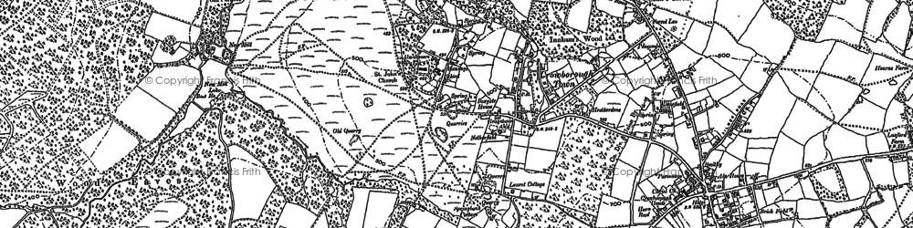 Old map of Beechen Wood in 1897