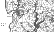 Old Map of St Just in Roseland, 1879