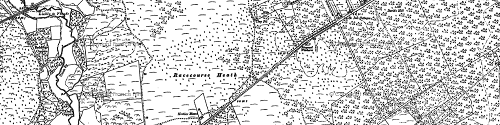 Old map of St Leonards in 1907