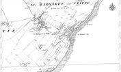 Old Map of St Margaret's at Cliffe, 1906