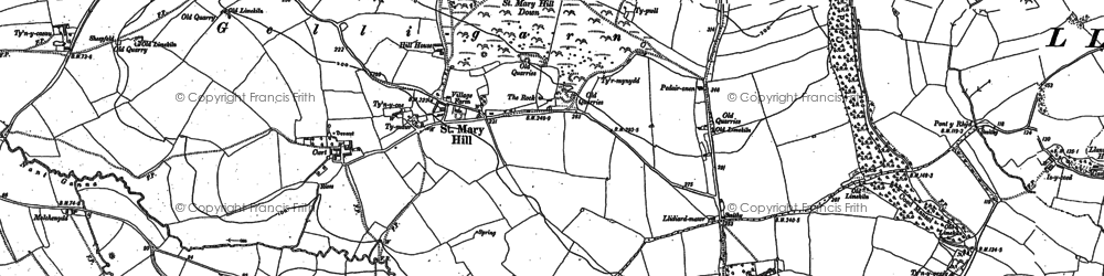 Old map of St Mary Hill in 1897