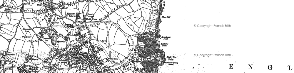 Old map of St Marychurch in 1904