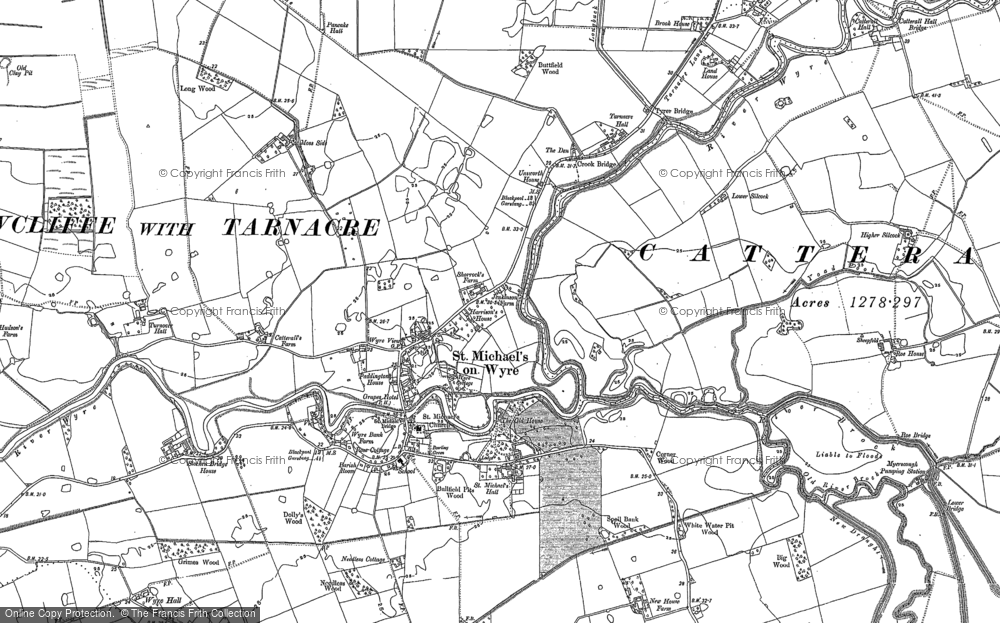 Old Map of St Michael's on Wyre, 1892 - 1910 in 1892