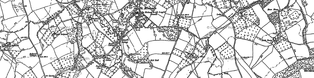 Old map of St Michaels in 1885