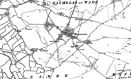 Old Map of St Nicholas at Wade, 1896 - 1906