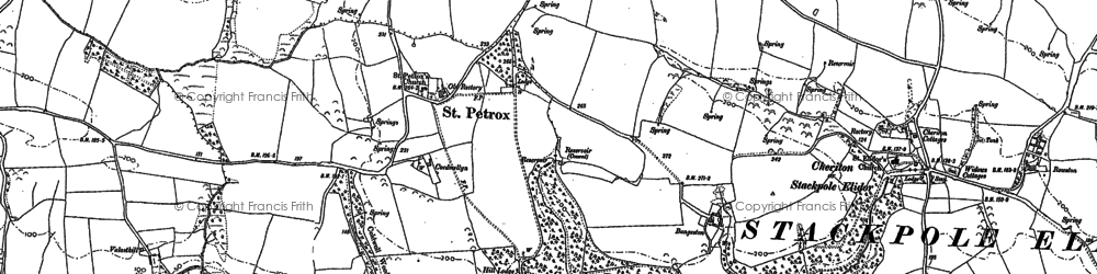 Old map of St Petrox in 1948