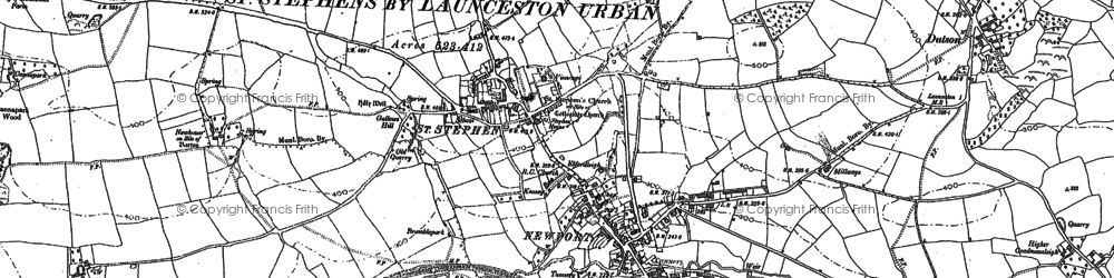Old map of St Stephens in 1882