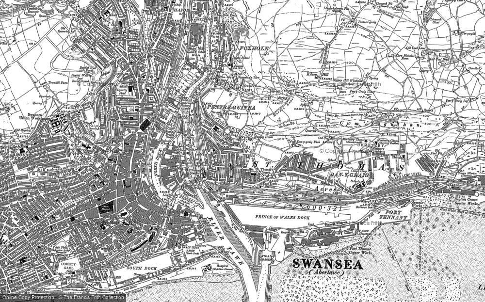 Old Map of St Thomas, 1897 in 1897