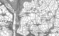 Old Map of St Veep, 1881