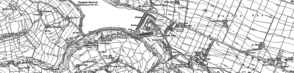 Old map of Stacey Bank in 1890